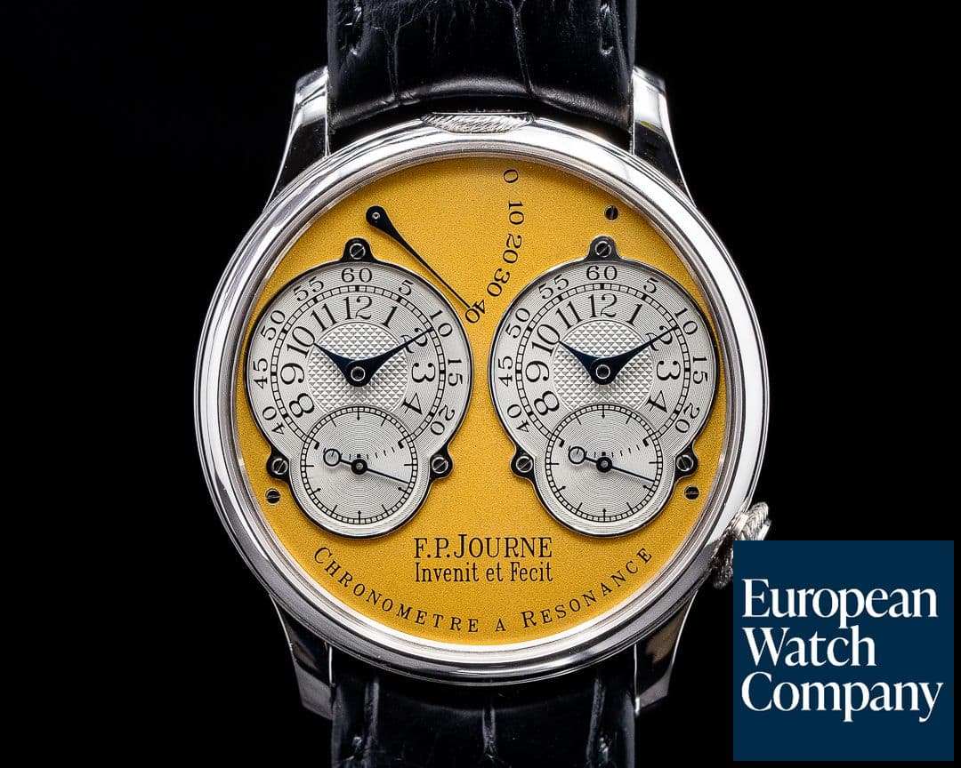 Image of F. P. Journe Chronometre Resonance Platinum BRASS MOVEMENT 38MM FULL SET 2004