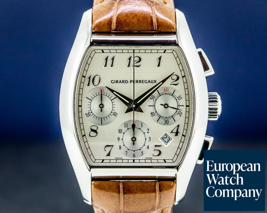 Image of Girard Perregaux Richville Chronograph SS Silver Dial 