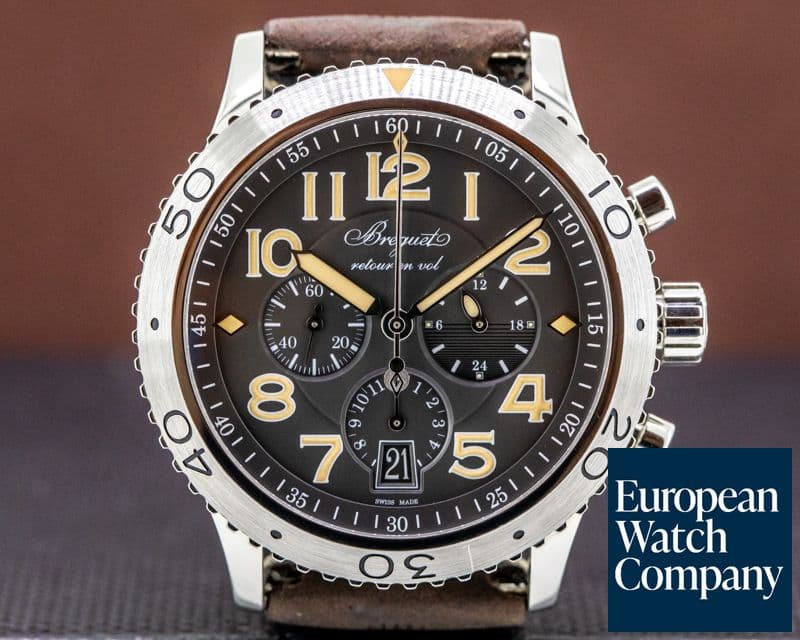Image of Breguet Type XXI Flyback SS Grey Dial 