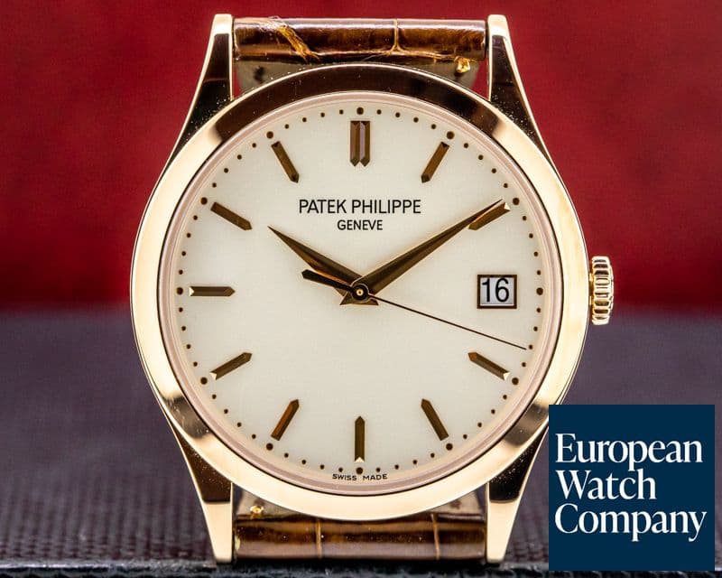 Image of Patek Philippe Calatrava 5296R 18K Rose Gold Silver Dial 