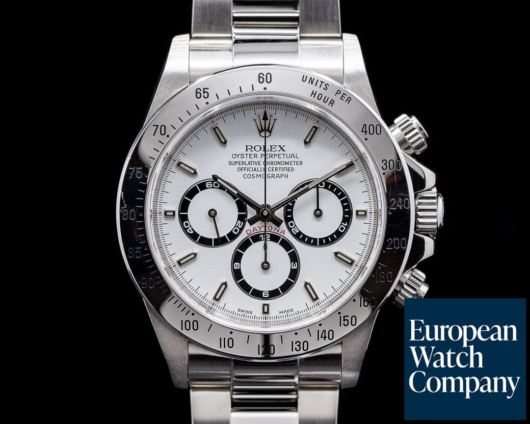 Image of Rolex Daytona SS White Dial Zenith Movement A Series FULL SET ROLEX SERVICE