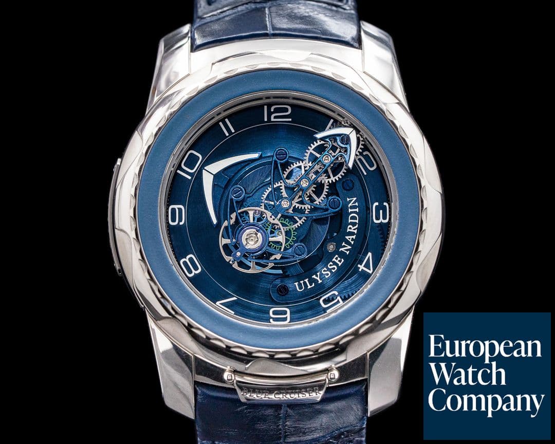 Image of Ulysse Nardin Freak Blue Cruiser Tourbillon 18k White Gold FULL SET