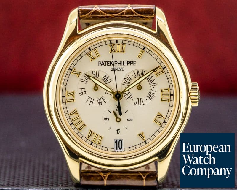 Image of Patek Philippe 5035J-001 Annual Calendar Ivory Dial Yellow Gold 


