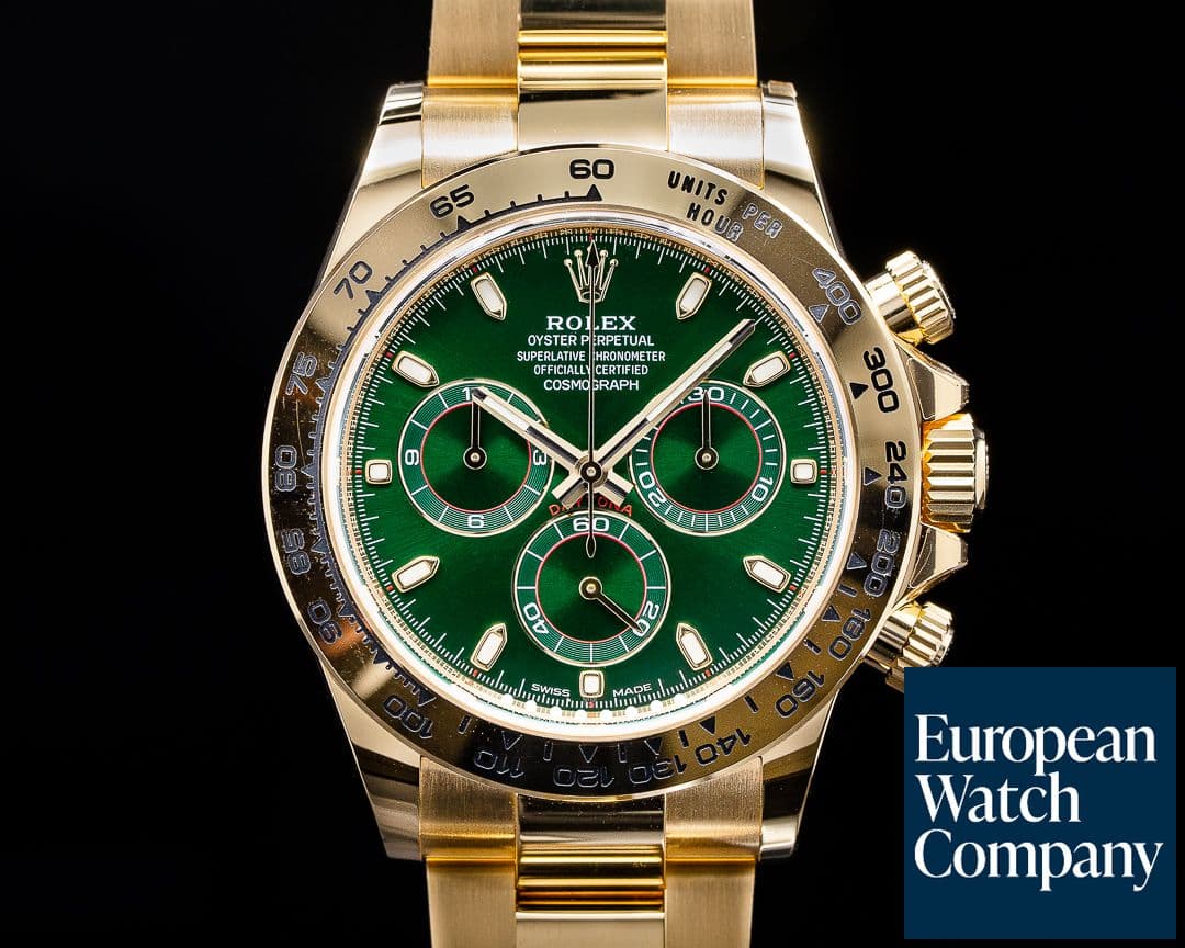 Image of Rolex Daytona 116508 18k Yellow Gold / Green Dial 2020 UNWORN