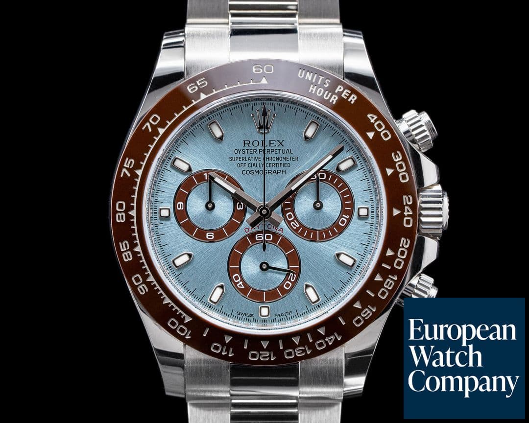 Image of Rolex Daytona 116506 Platinum Glacier Blue / Brown Ceramic