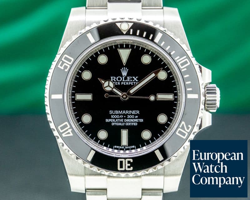 Image of Rolex Submariner 114060 No Date Ceramic Bezel SS