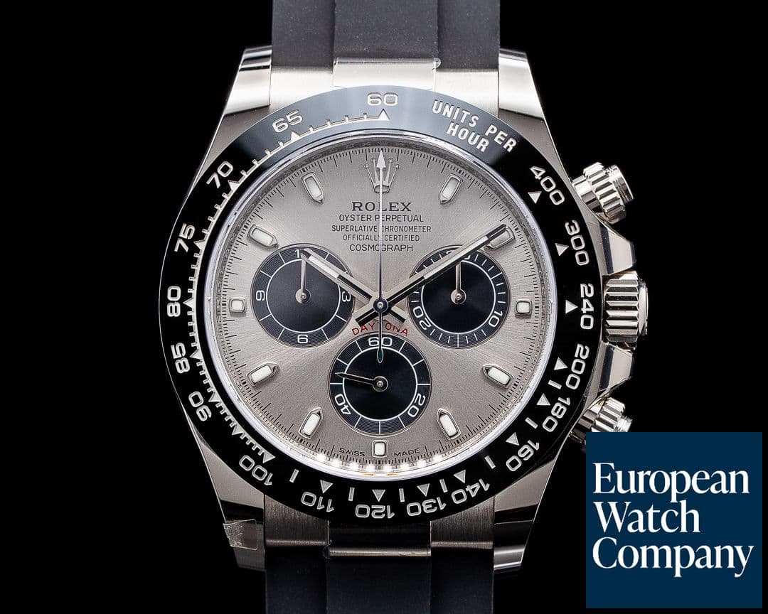 Image of Rolex Daytona 116519 18K White Gold Ceramic Oysterflex Silver Dial 2020