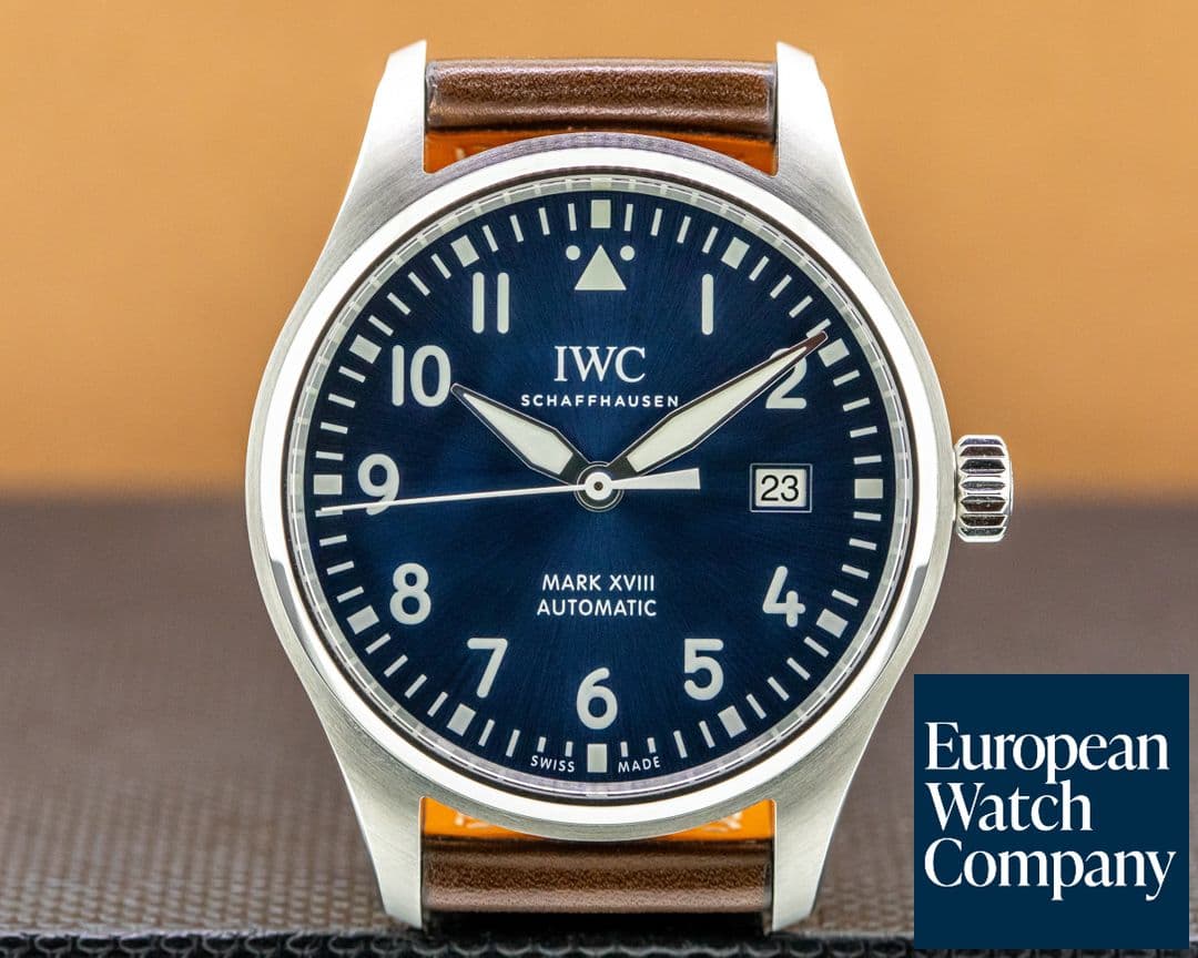 Image of IWC Mark XVIII "LE PETIT PRINCE" Blue Dial SS 2020