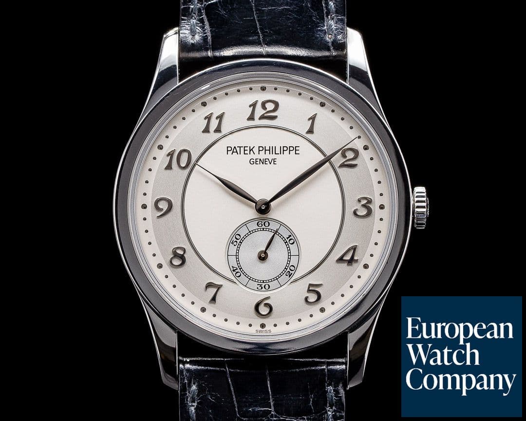 Image of Patek Philippe Calatrava Platinum 5196P Silver Dial Arabic Numerals 