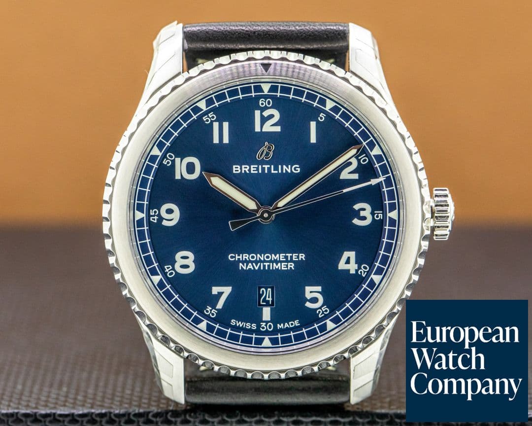 Image of Breitling Navitimer 8 SS Blue Dial / Strap 41MM