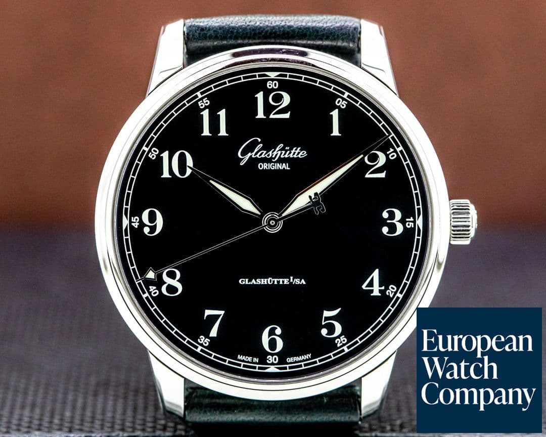 Image of Glashutte Original Senator Excellence SS Black Dial 