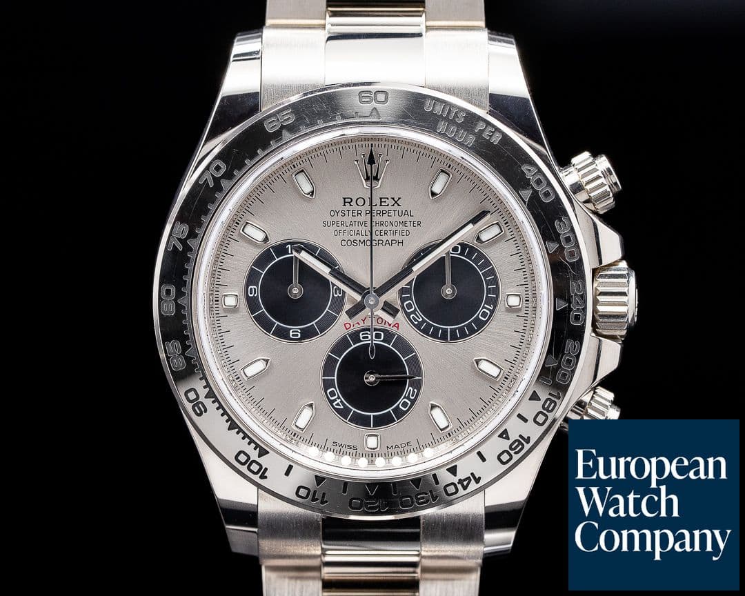 Image of Rolex Daytona Silver and Black Dial 18K White Gold 2020