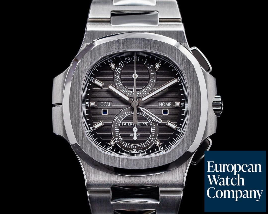 Image of Patek Philippe Nautilus 5990 Travel Time Chronograph SS FULL SET 2020