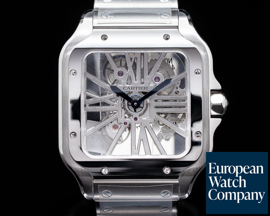 Image of Cartier Santos De Cartier Skeleton WHSA0015 40MM UNWORN