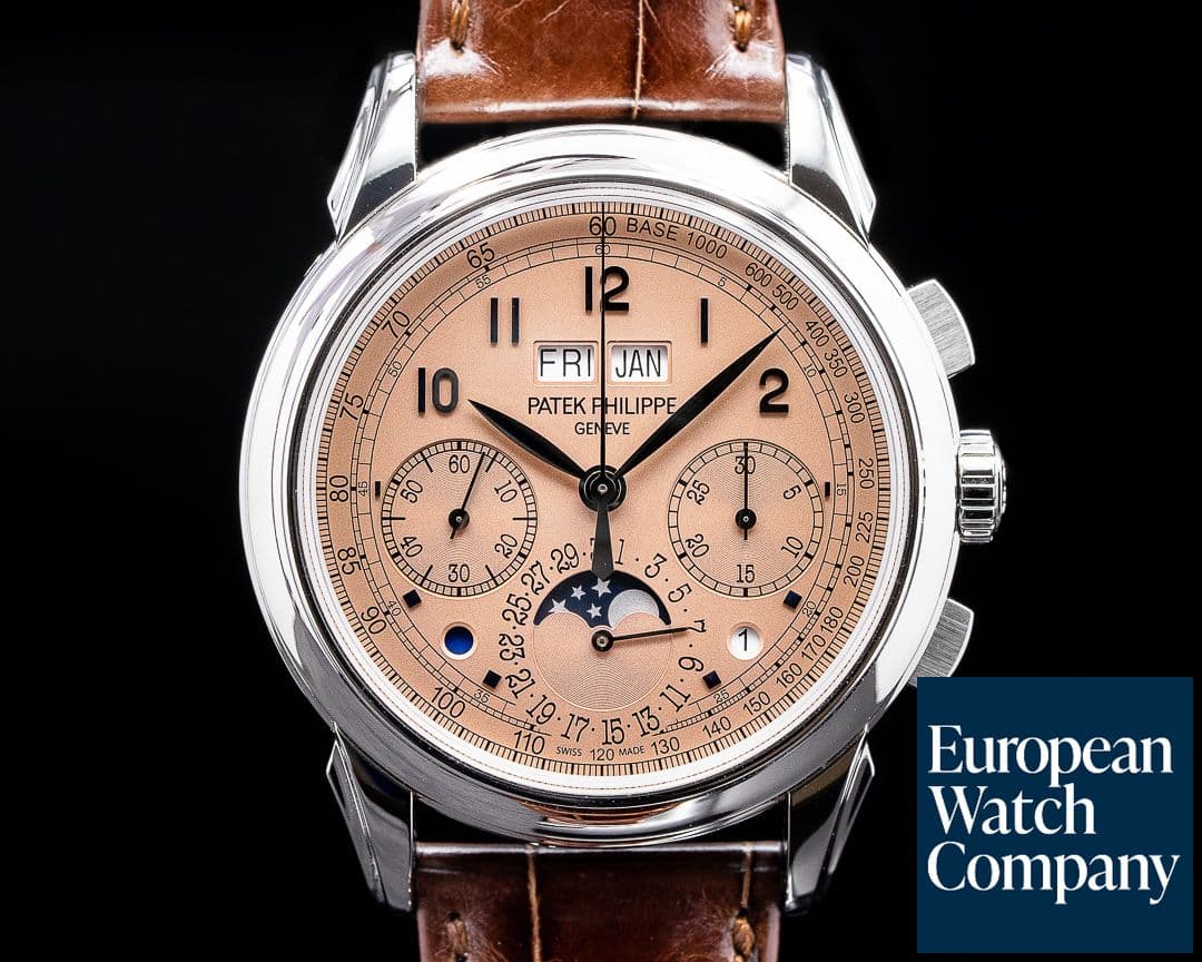 Image of Patek Philippe 5270P Perpetual Calendar Chronograph Platinum Salmon Dial UNWORN