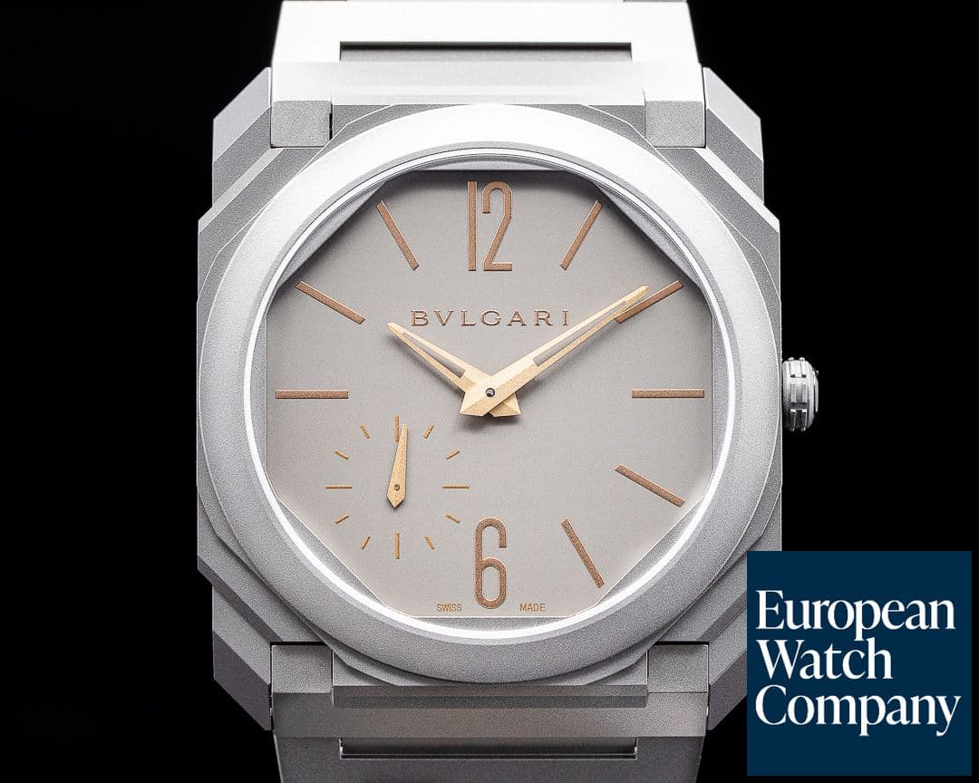 Image of Bulgari Octo Finissimo Automatic Titanium Index Hands Rose Gold
