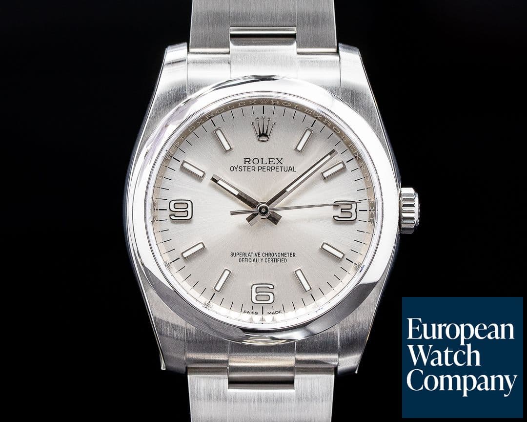 Image of Rolex Oyster Perpetual DOMINOS PIZZA Silver Dial UNWORN RARE 