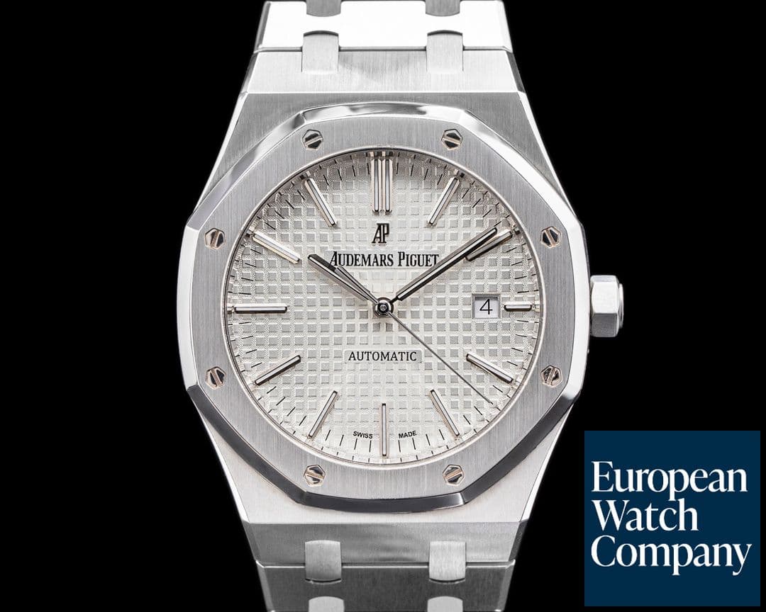 Image of Audemars Piguet Royal Oak 15400 Silver Dial SS FULL SET