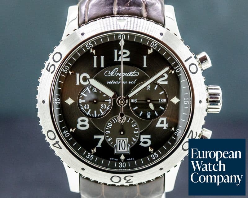 Image of Breguet Type XXI Flyback SS / Alligator 




