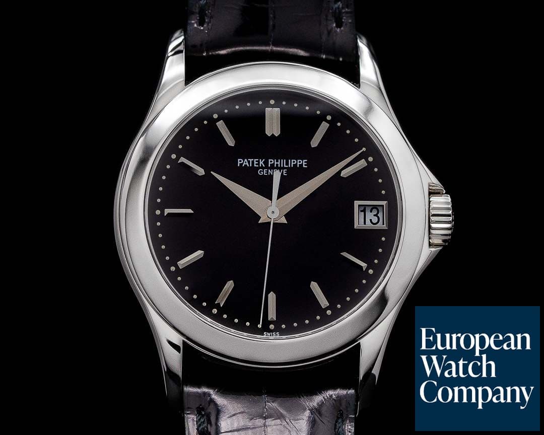 Image of Patek Philippe Calatrava 5107P Automatic Platinum Black Dial RARE