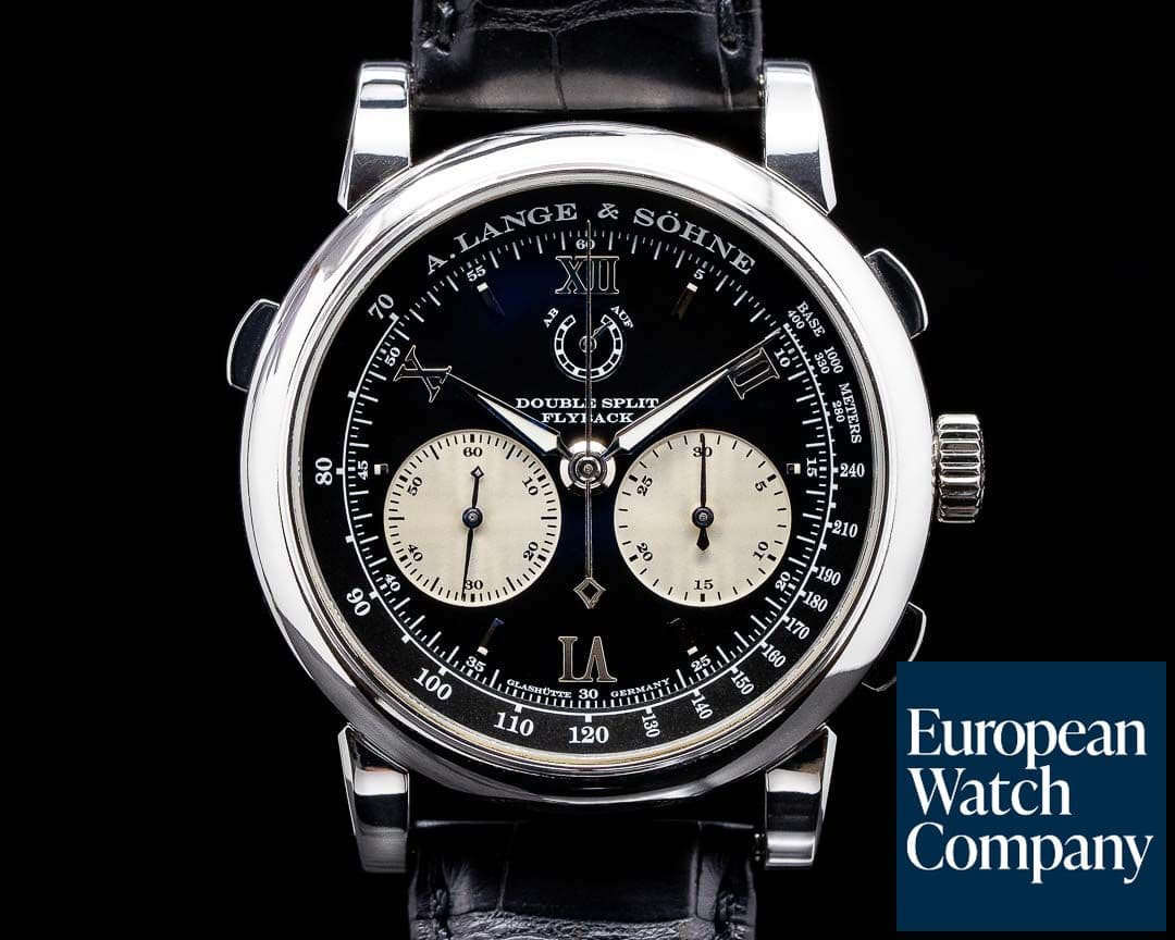 Image of A. Lange and Sohne Double Split 404.035 Black Dial Platinum