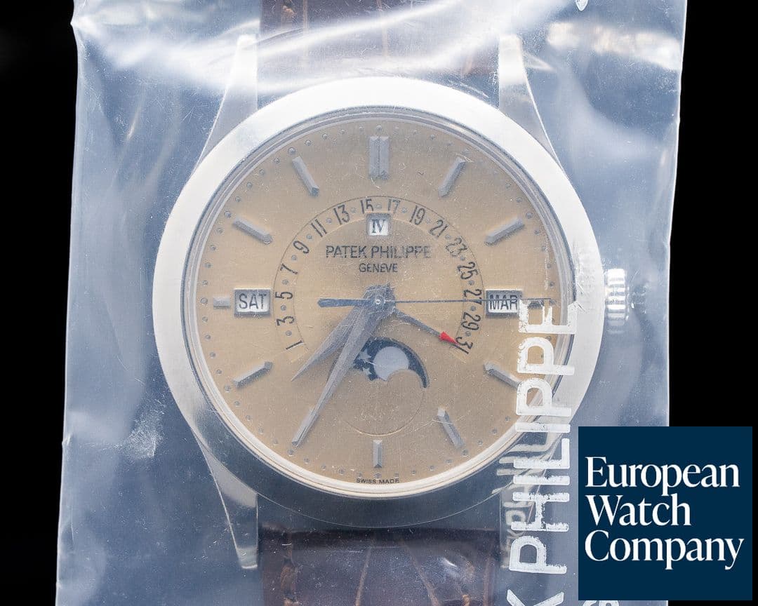 Image of Patek Philippe Retrograde Perpetual 5496P-014 Calendar Platinum Honey Dial SEALED !! 