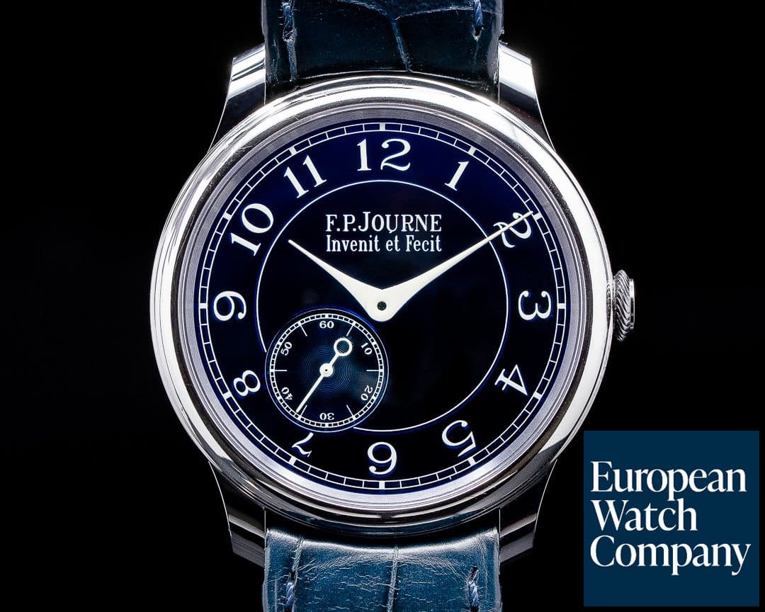Image of F. P. Journe Chronometre Bleu Tantalum Blue Dial 
