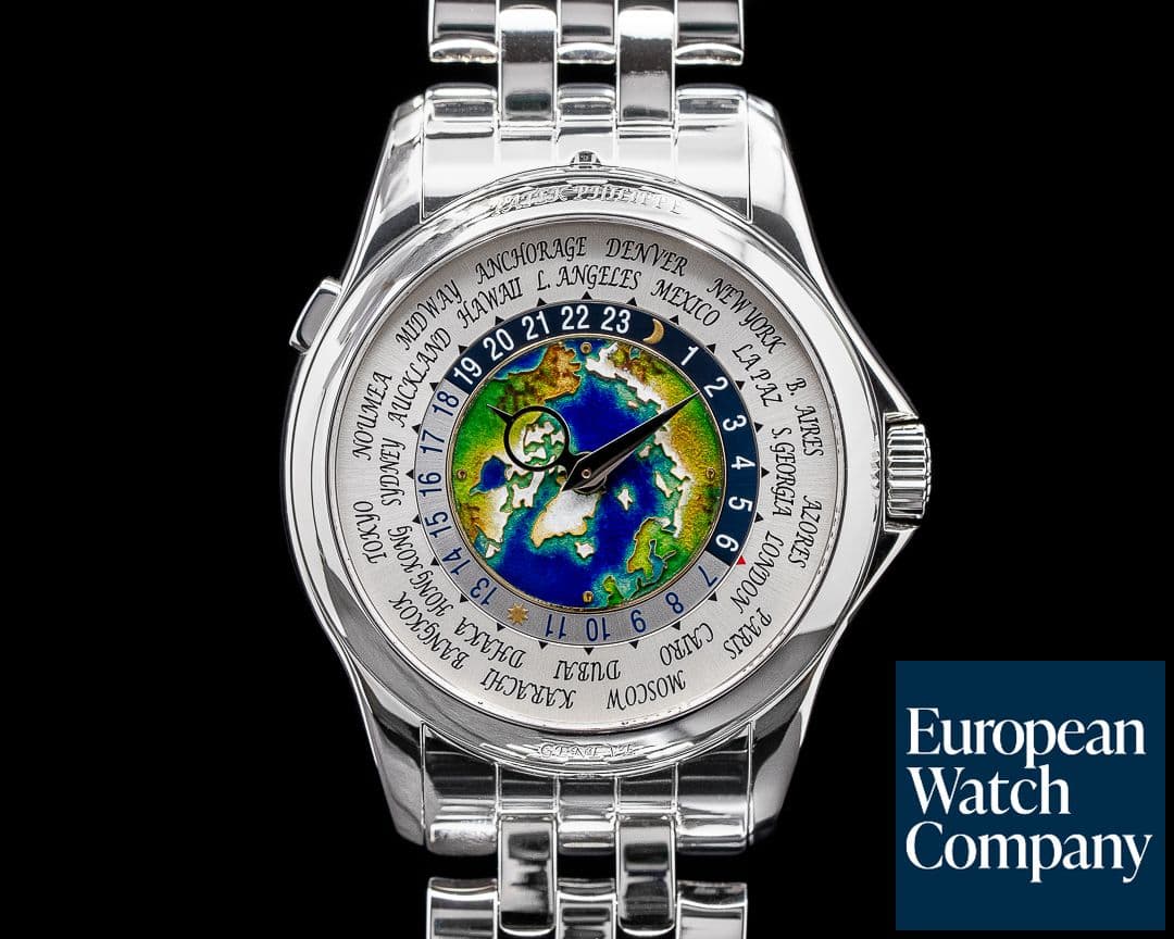 Image of Patek Philippe World Time 5131P Enamel Dial Platinum DISCONTINUED 2019