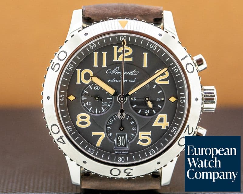 Image of Breguet Type XXI Flyback SS Grey Dial 