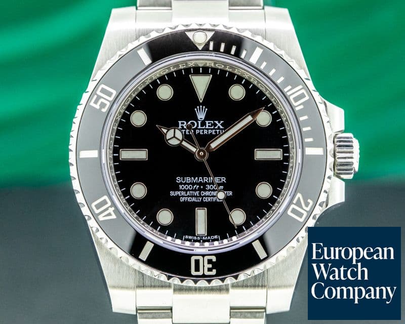 Image of Rolex Submariner 114060 No Date Ceramic Bezel SS