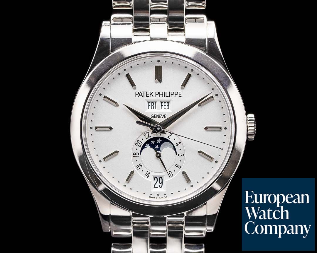 Image of Patek Philippe Annual Calendar Silver Dial 5396/1G-010 18K Bracelet UNWORN