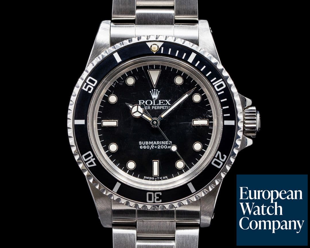 Image of Rolex Gloss Dial 5513 Submariner c. 1986 COMPLETE SET