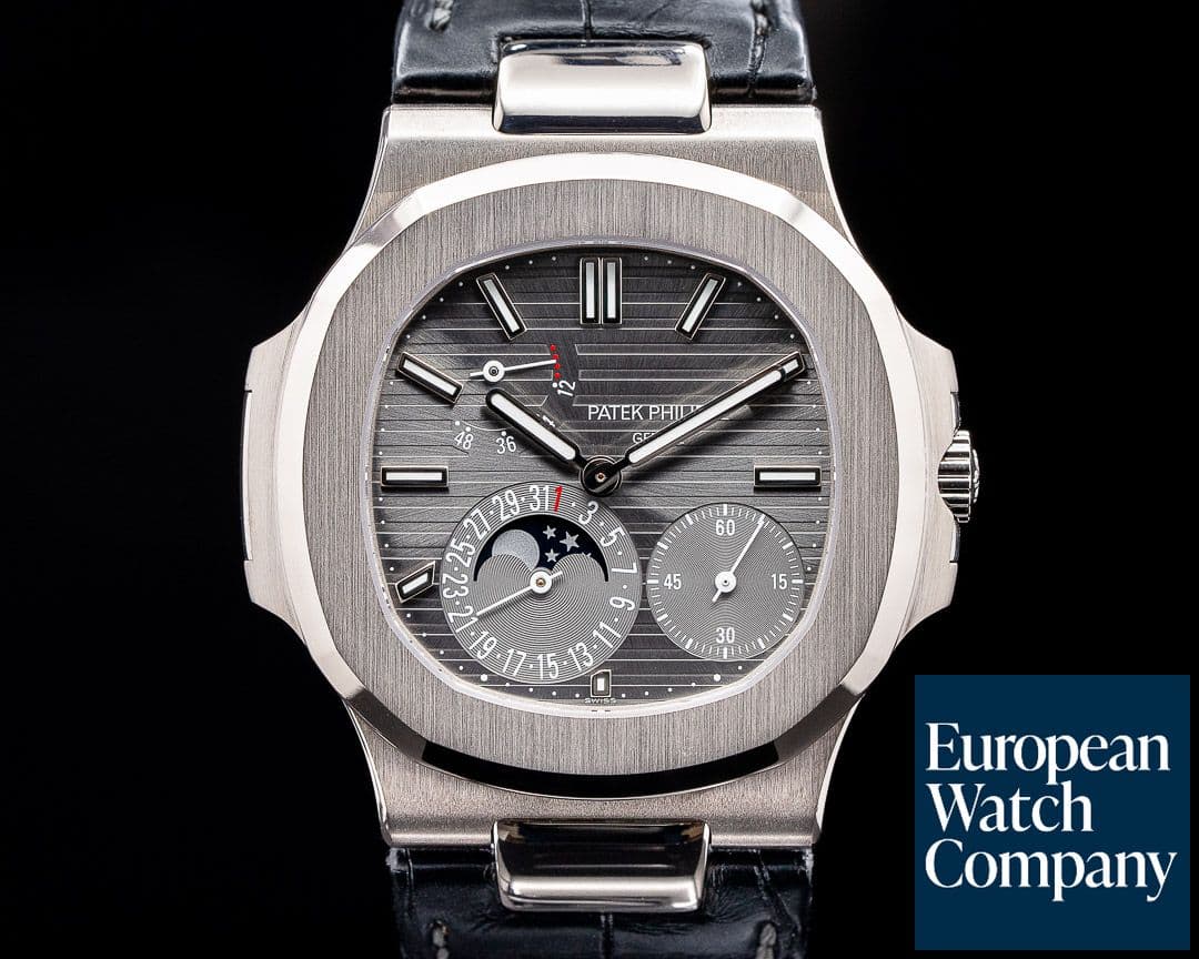 Image of Patek Philippe Nautilus 5712G Power Reserve Moonphase 18K White Gold 2020