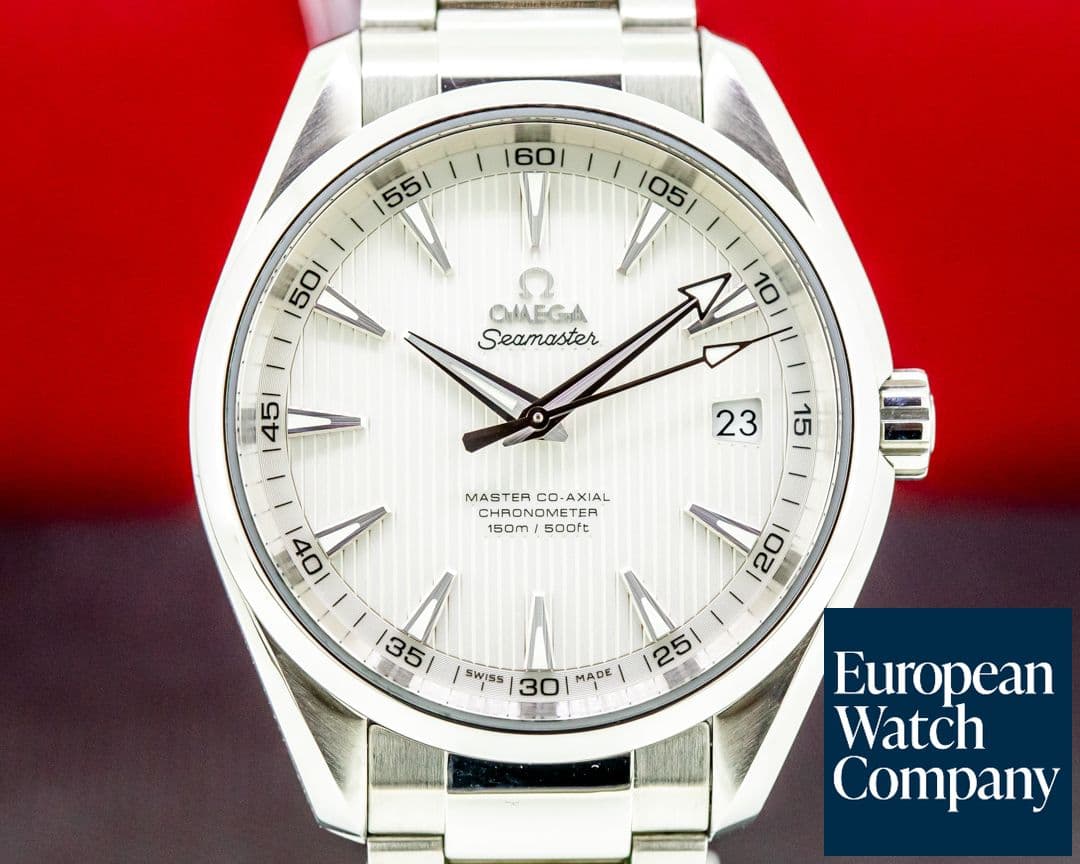 Image of Omega Aqua Terra Co-Axial Chronometer White Dial SS 
