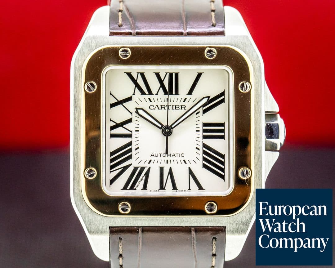 Image of Cartier Santos 100 SS / 18K Yellow Gold