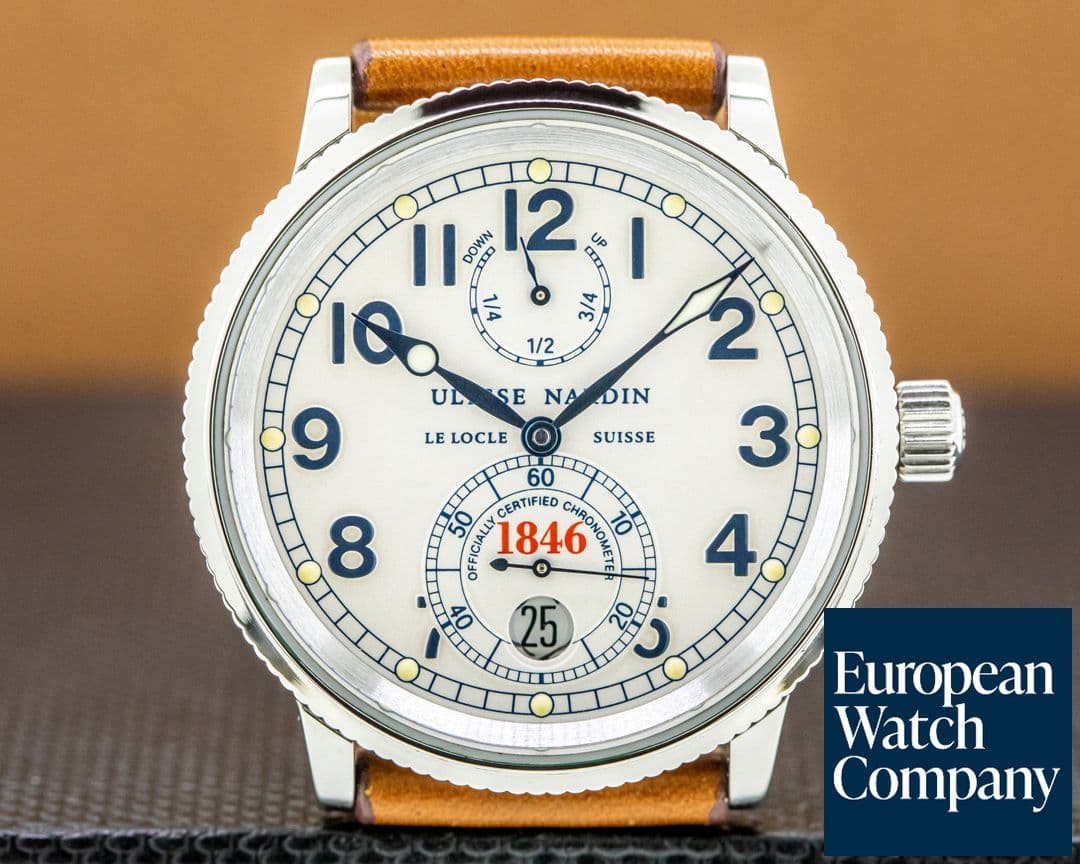 Image of Ulysse Nardin Marine Chronometer 1846 Silver Dial SS 