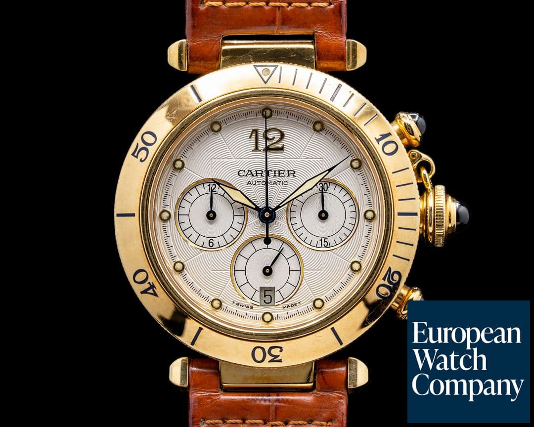 Image of Cartier Pasha Chronograph Automatic 18k Yellow Gold