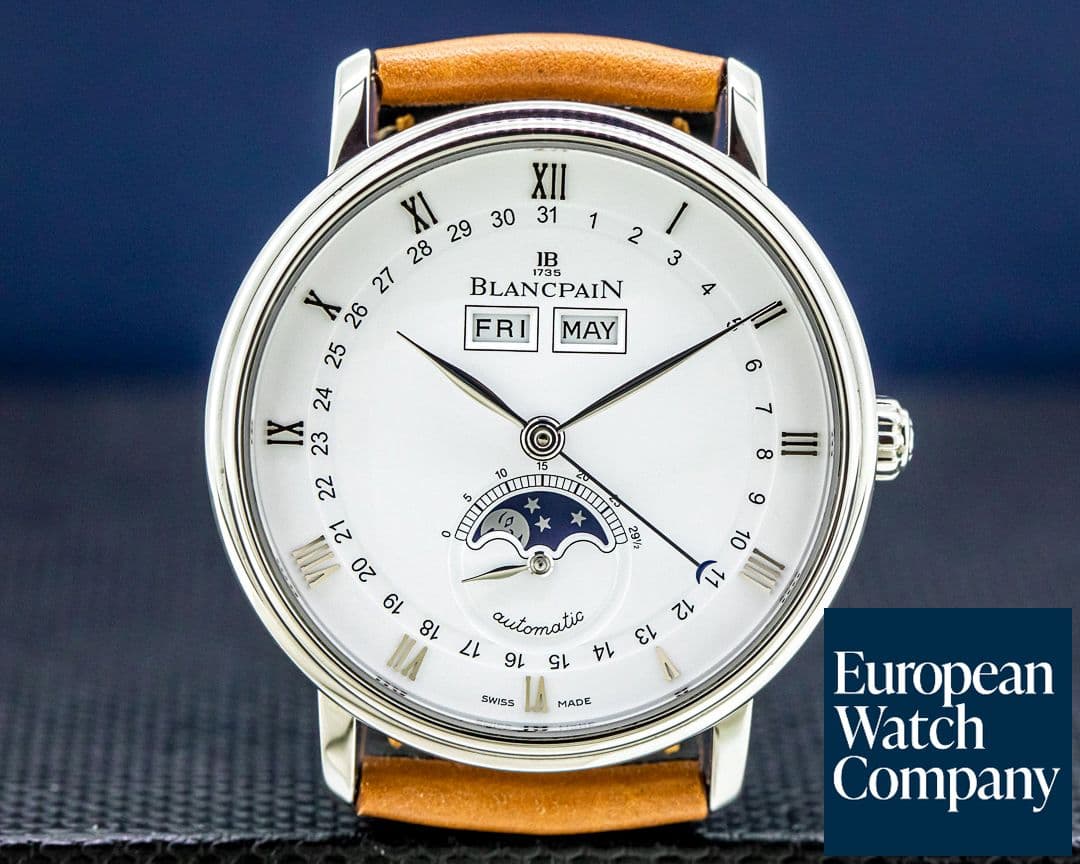 Image of Blancpain Villeret Complete Calendar Moon SS 