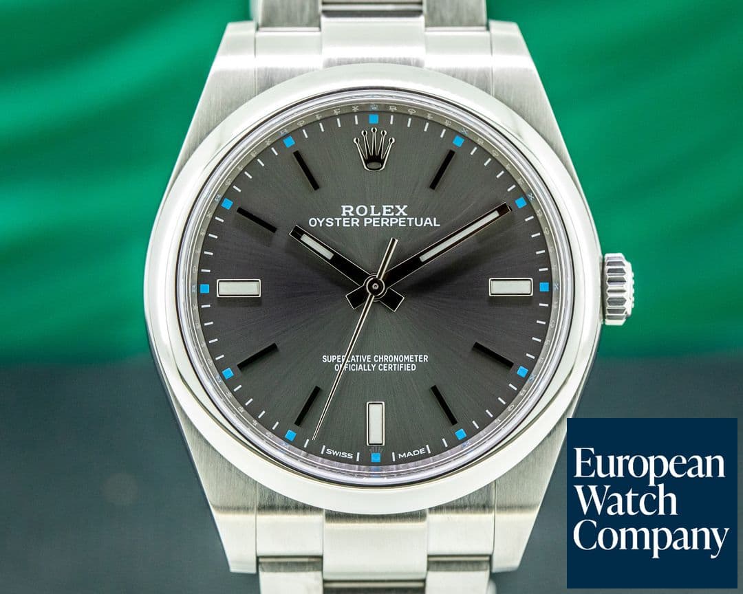 Image of Rolex Oyster Perpetual 114300 SS Dark Rhodium Dial 