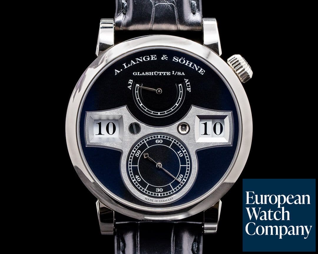 Image of A. Lange and Sohne Zeitwerk 140.029 18K White Gold Deployment / FULL SET