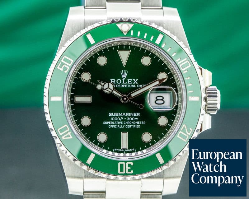 Image of Rolex Submariner Green Ceramic HULK 116610V Bezel Green Dial SS 2020