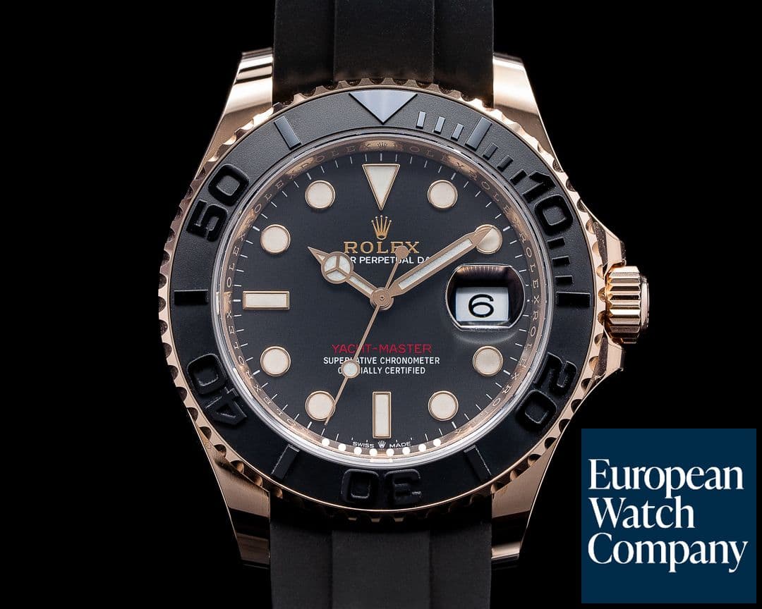Image of Rolex Yacht Master 126655 18K Rose Gold / Rubber 2020