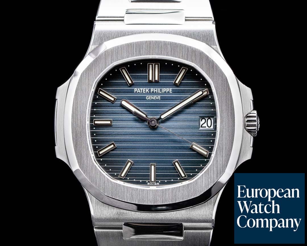 Image of Patek Philippe Jumbo Nautilus 5711 Blue Dial SS FULL SET
