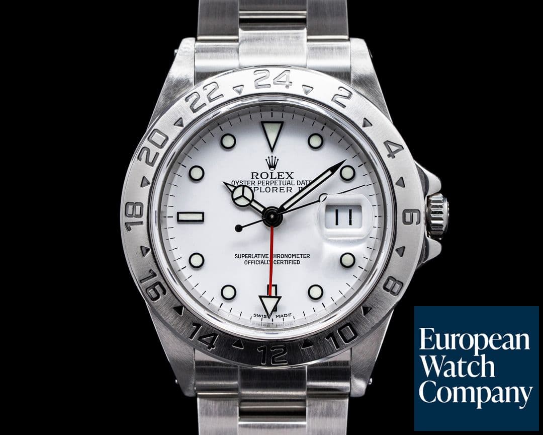 Image of Rolex Explorer II "Polar" 16570 White Dial SS 