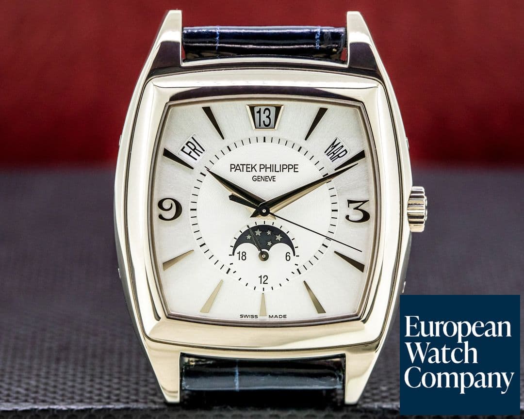 Image of Patek Philippe Gondolo Calendario 5135G 18K White Gold Silver Dial 
