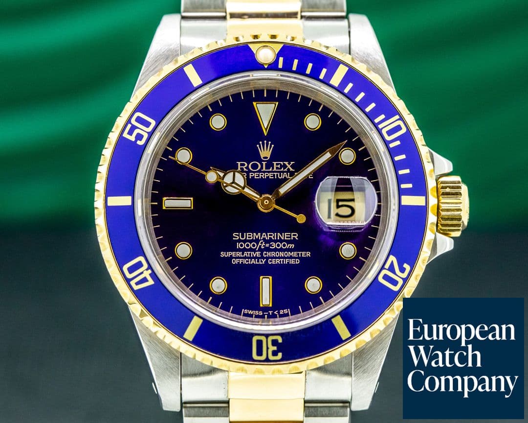 Image of Rolex Submariner 16613 Blue Dial SS / 18K NICE