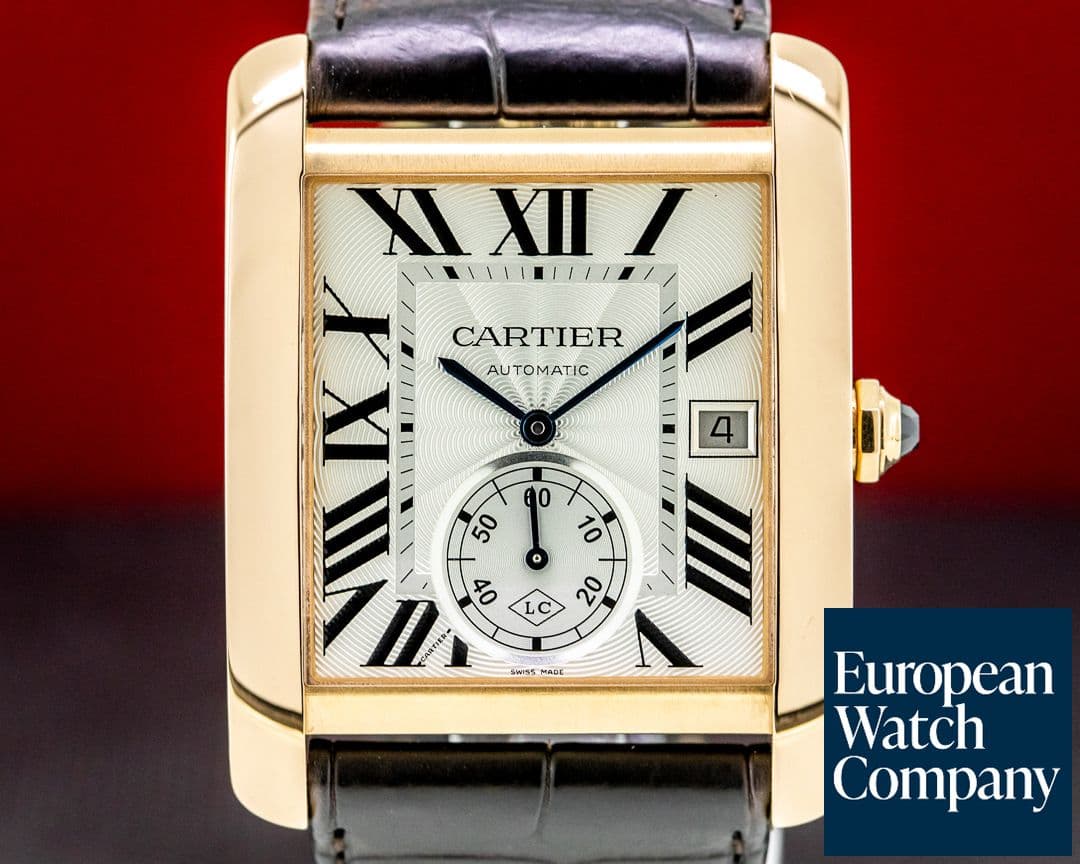Image of Cartier Tank MC Silver Dial 18k RG Automatic 