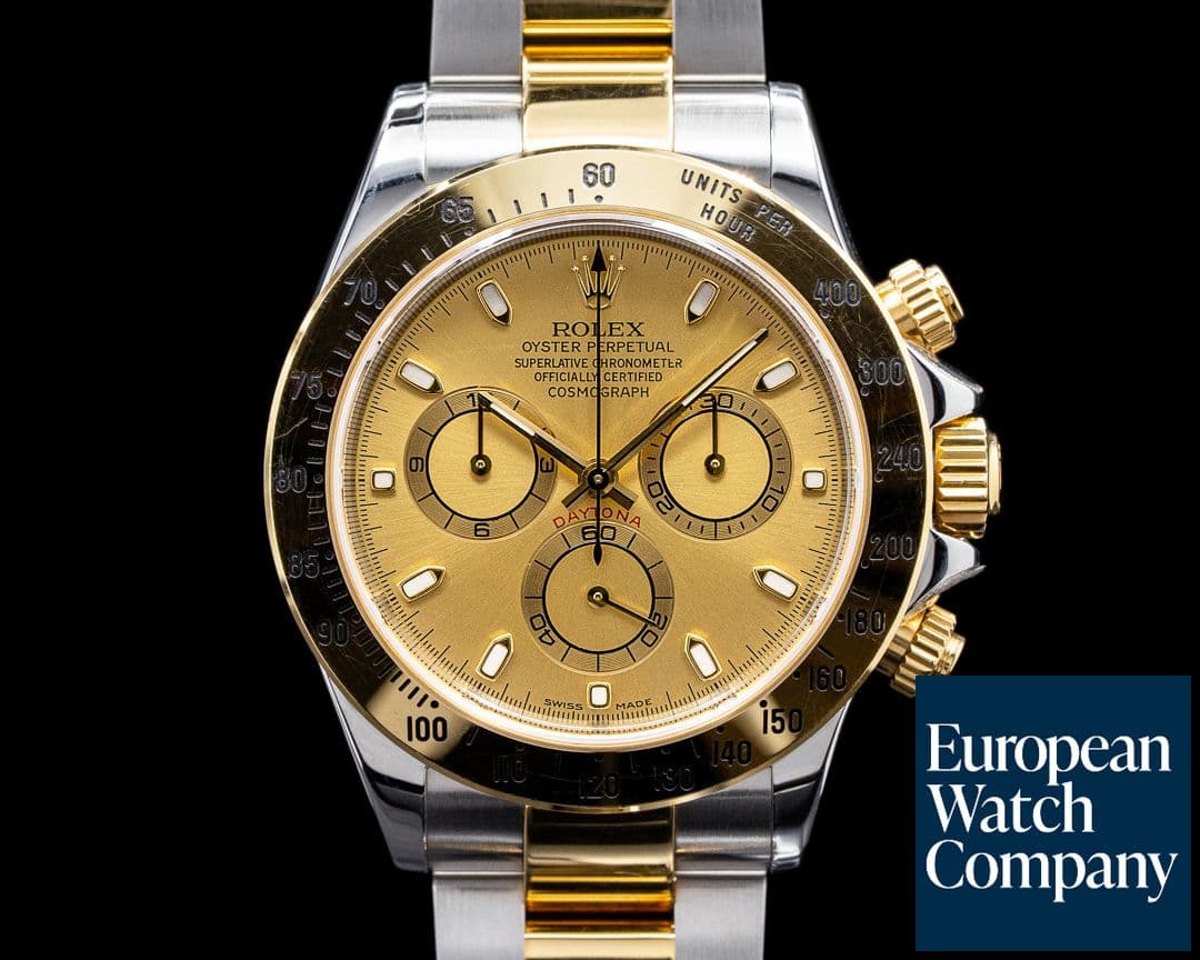 Image of Rolex Daytona Champagne Dial 18K Yellow Gold / SS FULL SET VERY SHARP SERVICED