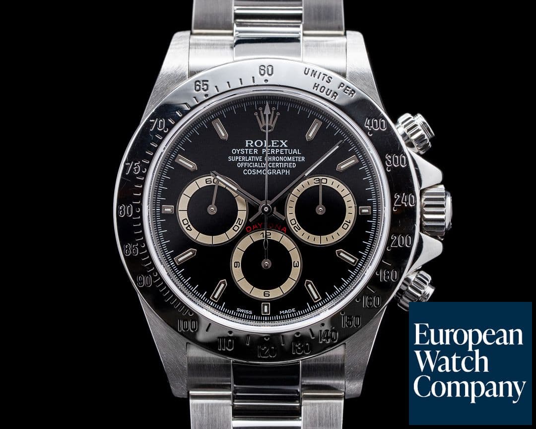 Image of Rolex Daytona 16520 P Series Black Dial Zenith Movement FULL SET SHARP