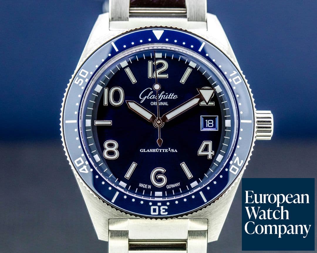 Image of Glashutte Original SeaQ Blue Dial SS / Bracelet 